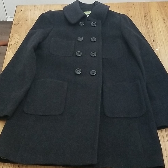 Long Double Breasted Wool Peacoat